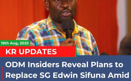 ODM Insiders reveal plans to replace SG Edwin Sifuna