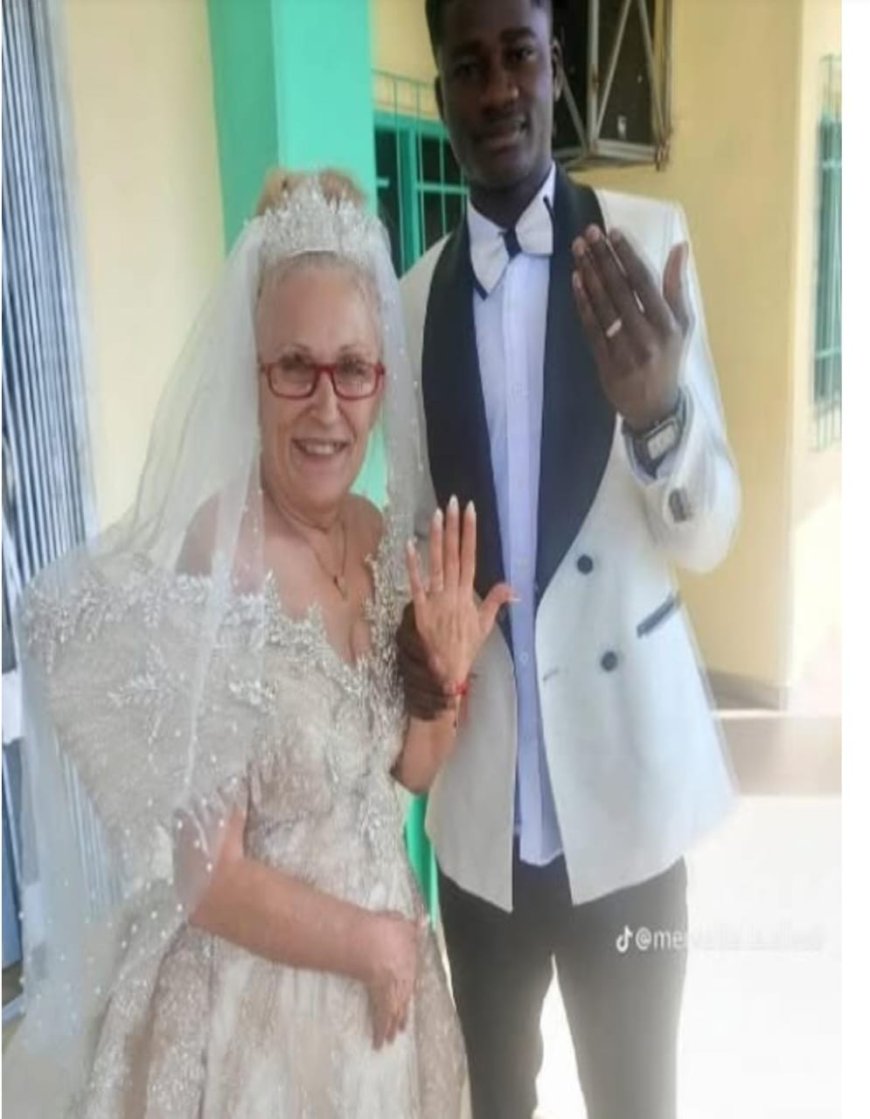 Shock as man marries 55-year-old woman in luxurious wedding