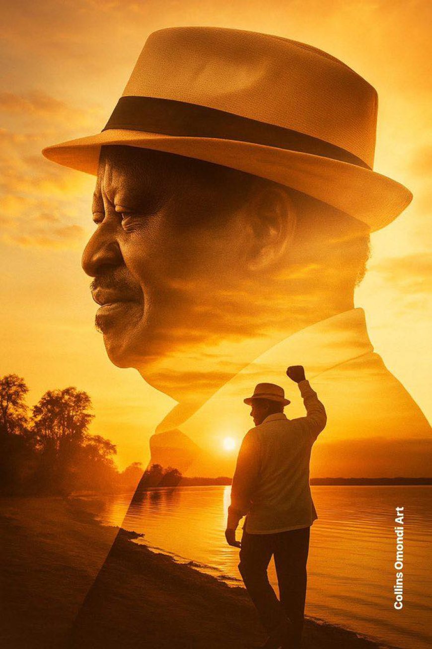 Artist Behind Viral Raila Odinga ‘Sunset’ Portrait Secures Copyright to Protect Commercial Rights