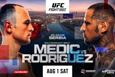 UFC Names Meridianbet Presenting Partner of UFC FIGHT NIGHT: MEDIC vs. RODRIGUEZ