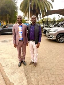 Douglas Ogari With State House Comptroller Katoo Ole Metito