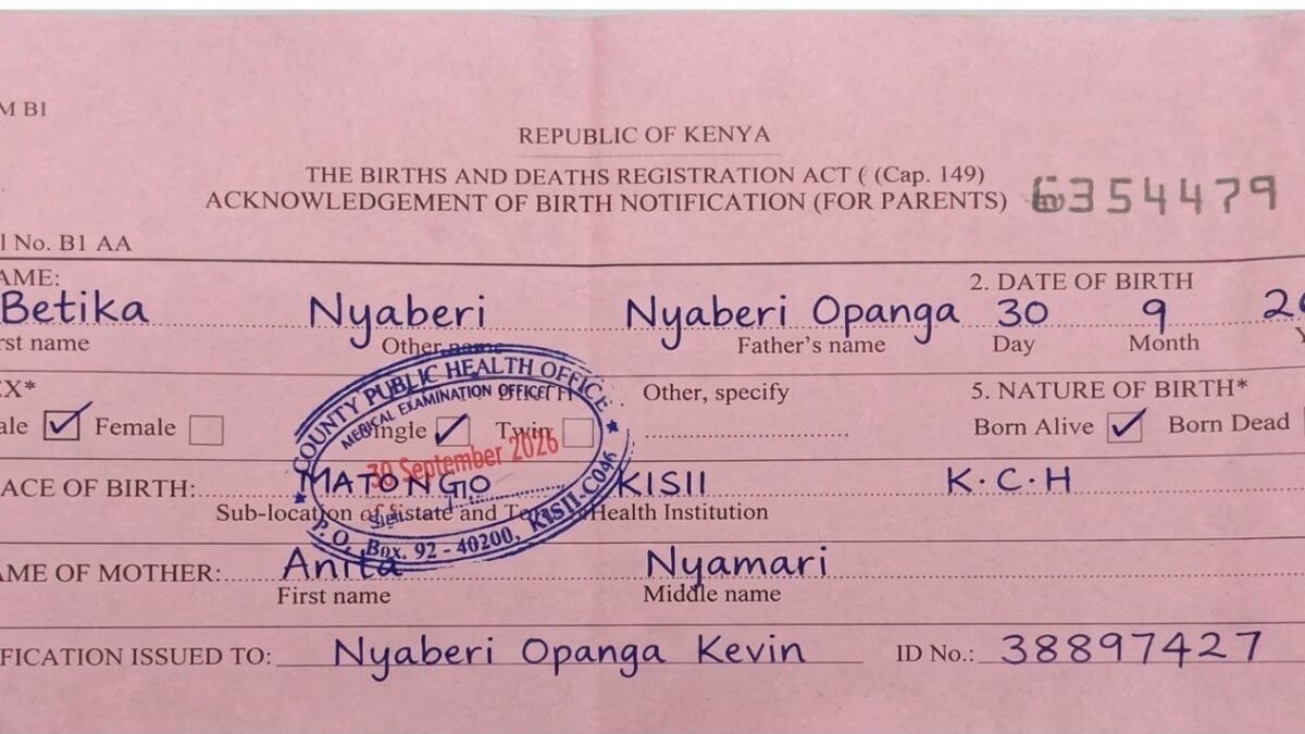 Kisii Man Names Newborn Son ‘Betika’ in Bid for KSh2,000 Shopping Voucher